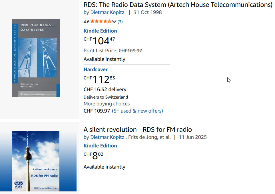 RDS Kindle eBooks